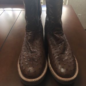 Men’s Justin Tekno Crepe Toe Boots size 12